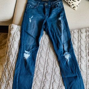 High waisted express skinny jeans
